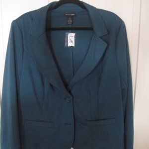 NWT, Lane Bryant Dark Teal Suit Jacket, Sz. 26